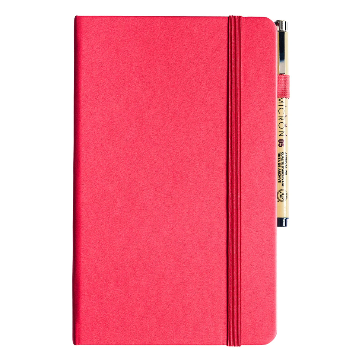 Sakura Notebook A5 Red Plum Blossom size and thickness detail