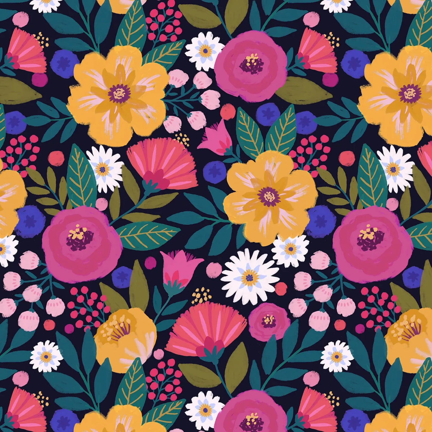 Dayspring Jubilee Midnight Yardage