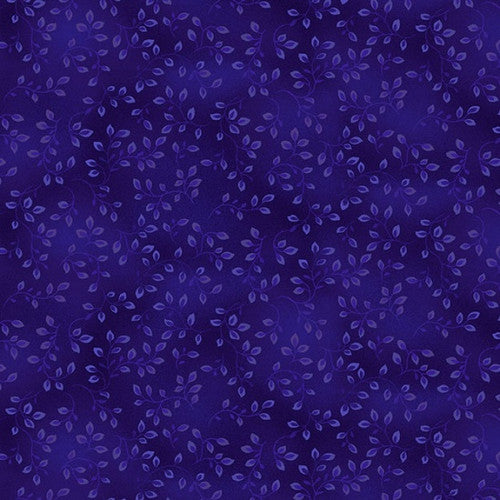 Folio Basics Royal Leaves Fabric Yardage