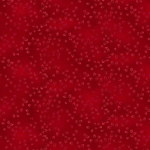 Folio Basics Red Leaves Fabric Yardage