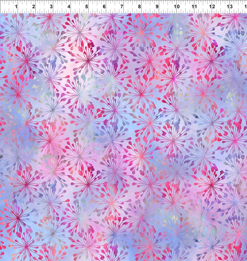 Impressions Pink Puffs Fabric Yardage