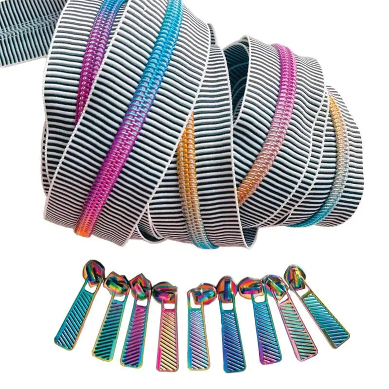 B&W Stripe/Rainbow Zip