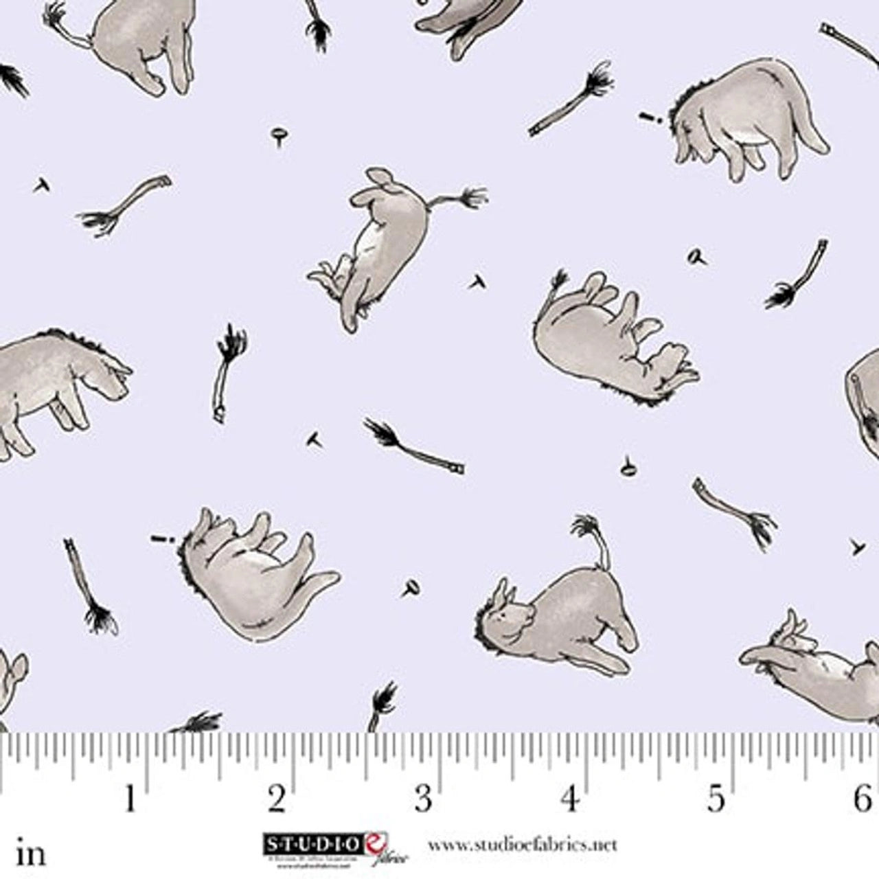 Classic Winnie Donkeys Fabric Yardage