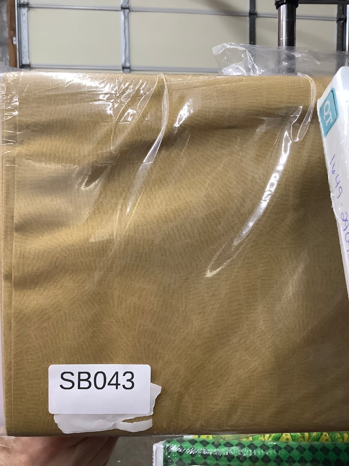 Stitched Light Brown quilting fabric short bolt 6 yards
