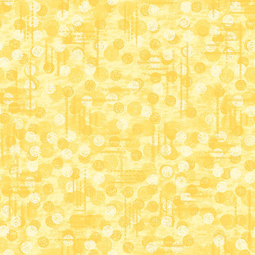 Jot Dot Yellow Tonal Texture Fabric Yardage
