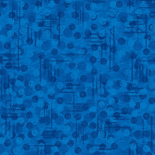 Jot Dot Dark Blue Tonal Texture Fabric Yardage