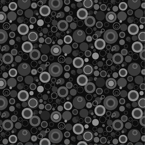 Bubble Dot Basics Black Fabric Yardage