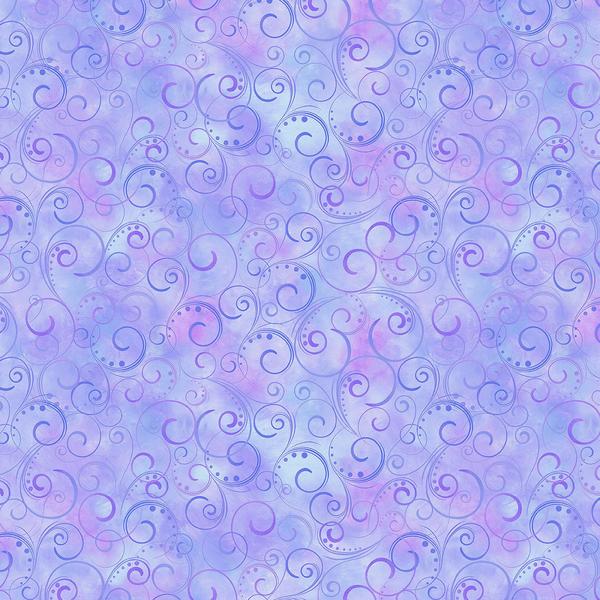 Swirling Splendor - Periwinkle #9705W61B, available at Quilted Joy