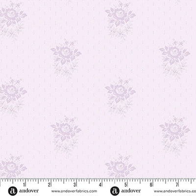 Simply Light Lilac Petite Bouquet Fabric Yardage