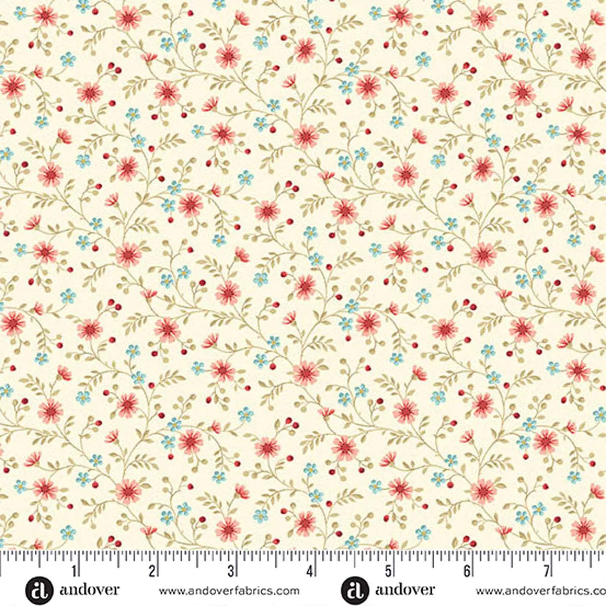 Lighthouse Seashells Seaside Daisies Fabric Yardage