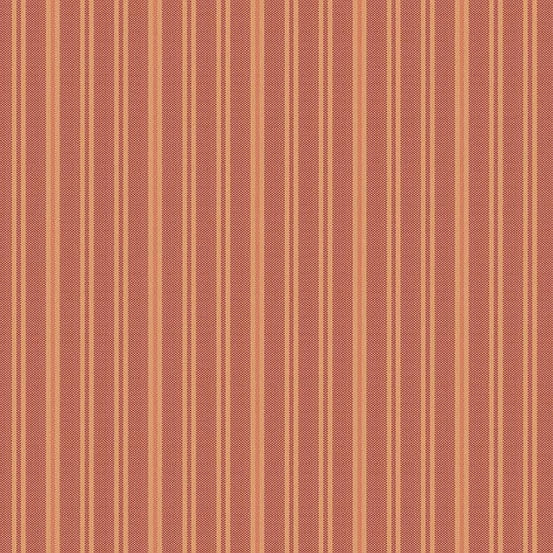 Quiltessential Double Stripe Terracotta Fabric Yardage