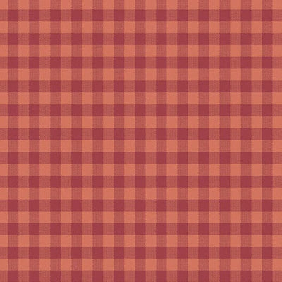 Quiltessential Gingham Blood Orange Fabric Yardage