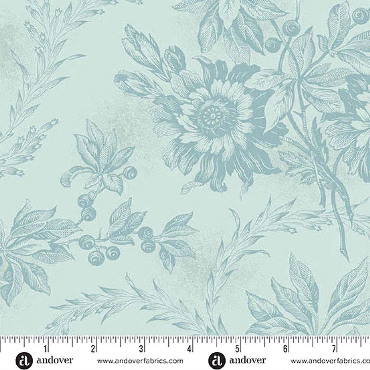 Sewing Bird Sky Embroidery Fabric Yardage