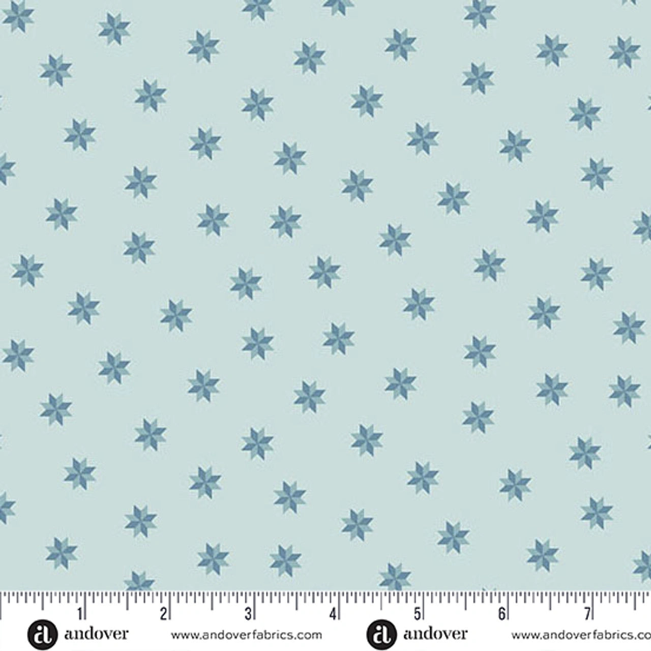 Sewing Bird Bluebonnets Le Meyone Star Fabric Yardage