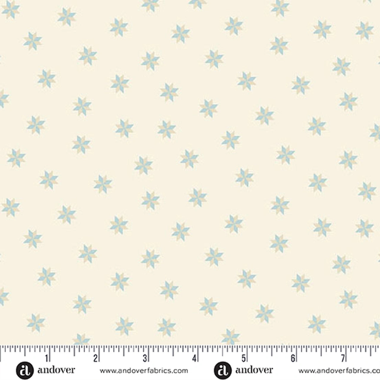 Sewing Bird Shell Le Meyone Star Fabric Yardage