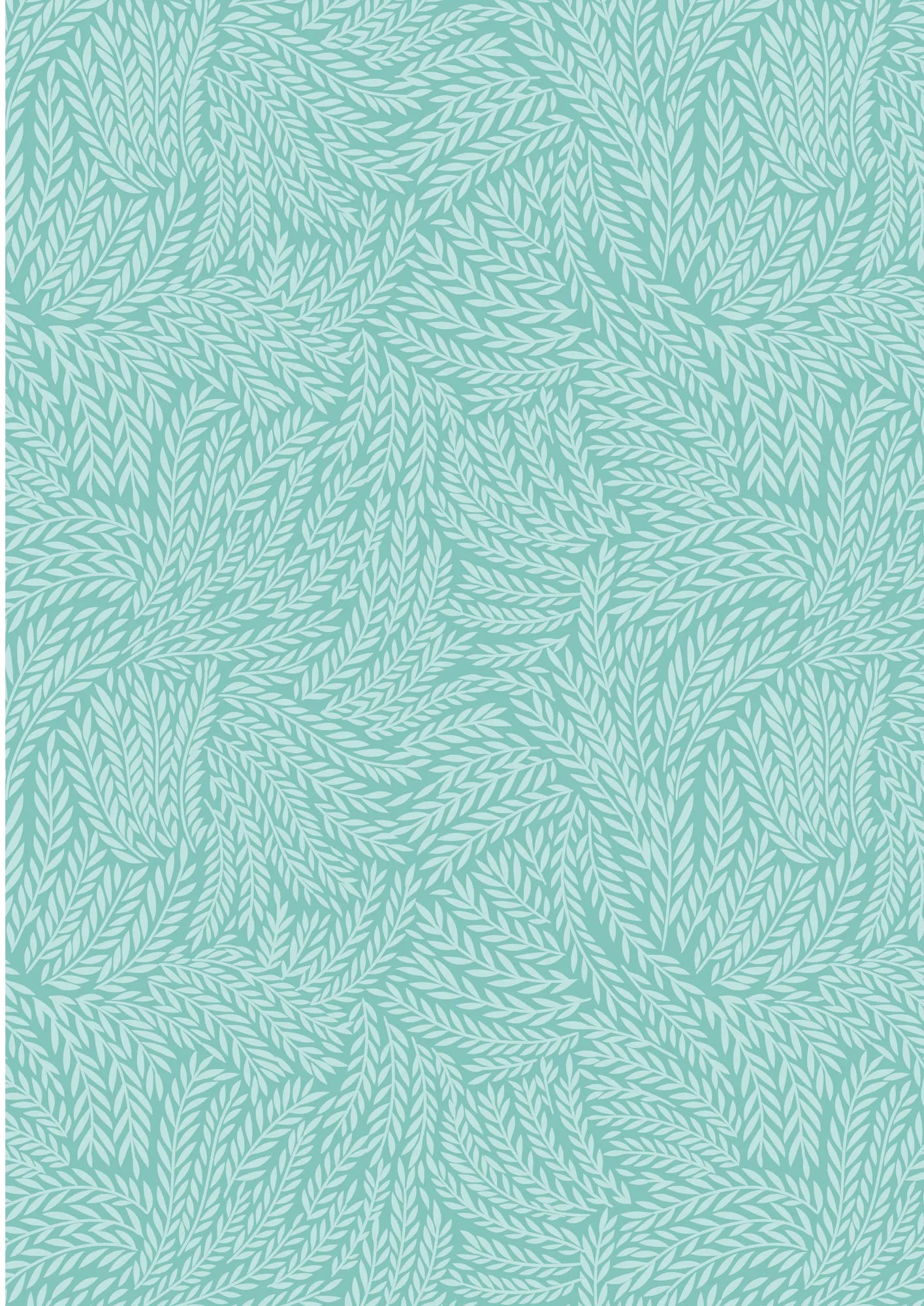 Creative Landscapes Turquoise Leaf Texture Fabric Yardage