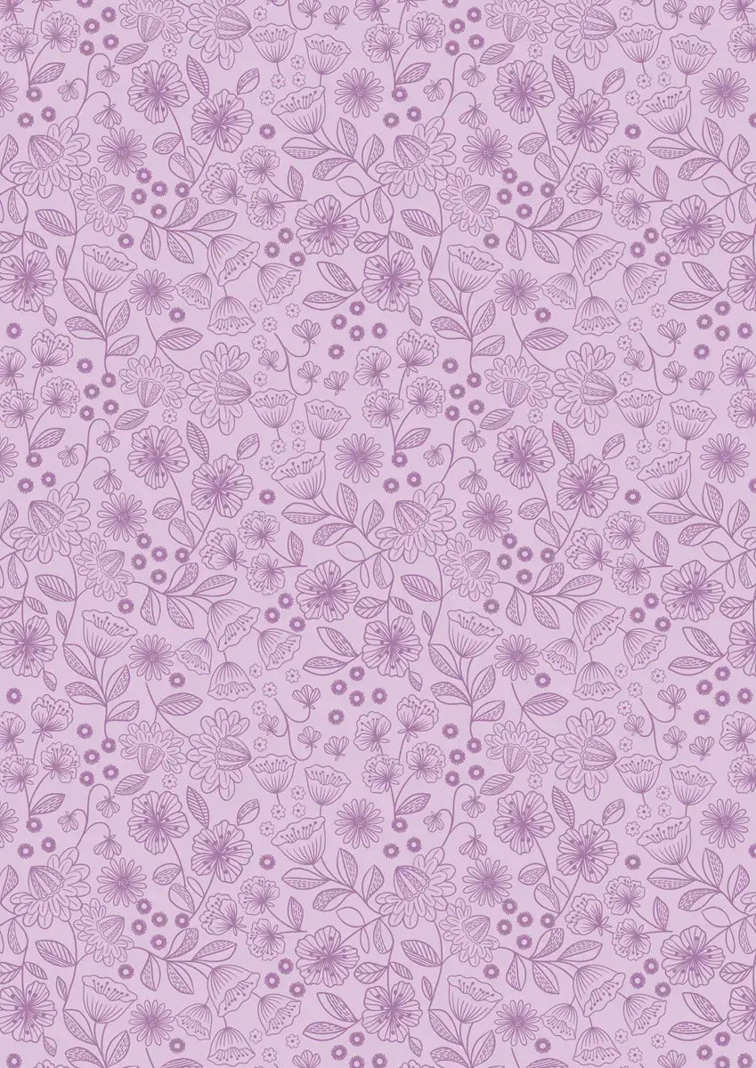 Creative Landscapes Heather Tone on Tone Floral Fabric Yardage