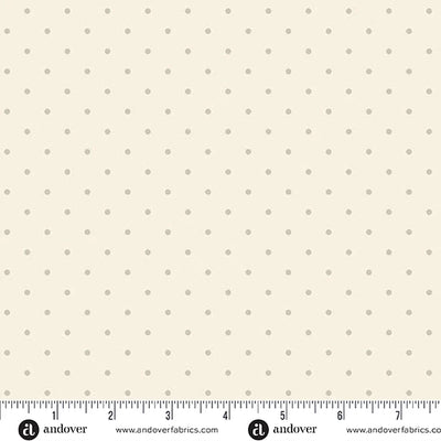 Simply Spot Cream on Cream Dot 108" Wide 3 Yard Quilt Fabric Back Pack