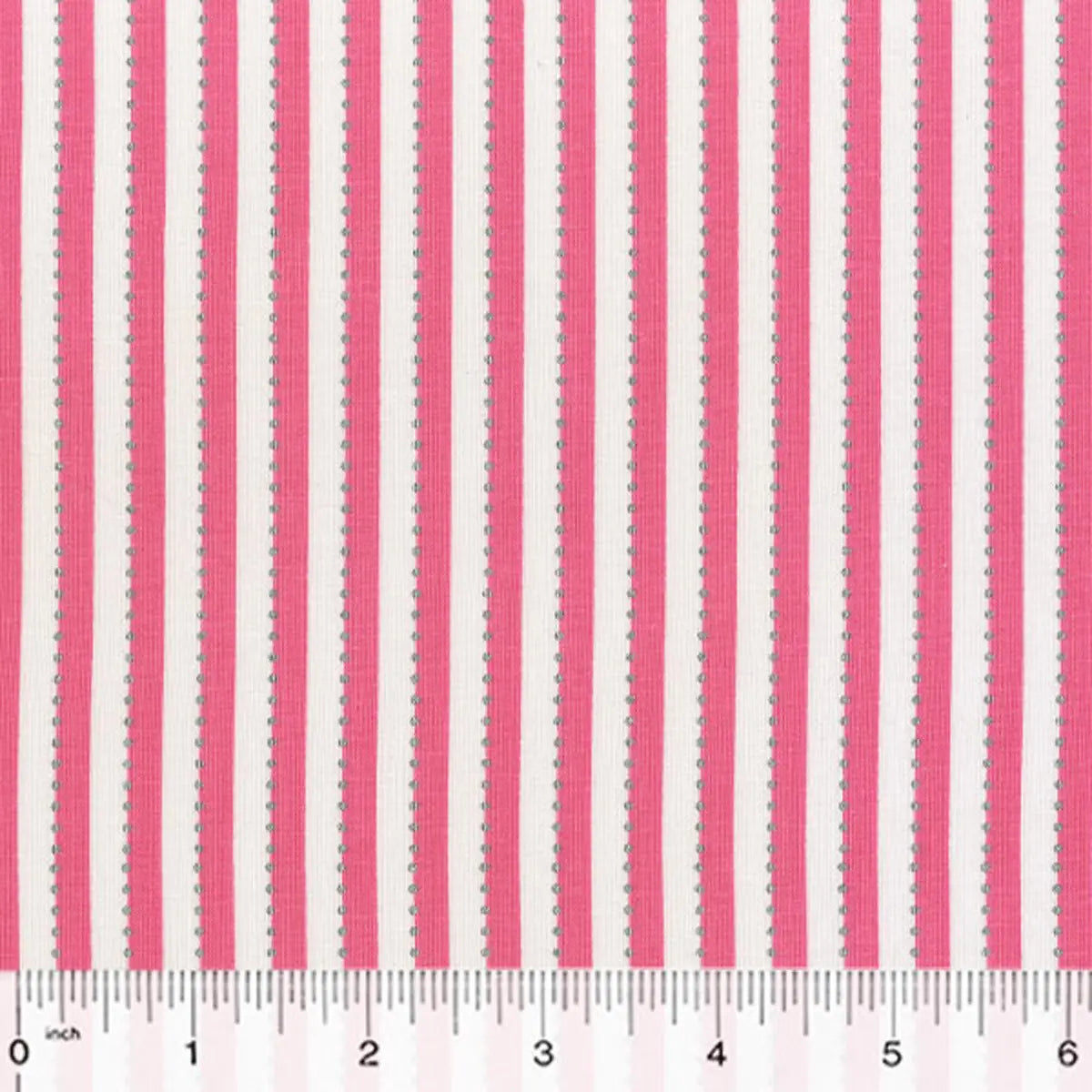 BeColorful Pink and White Stripe Fabric Yardage