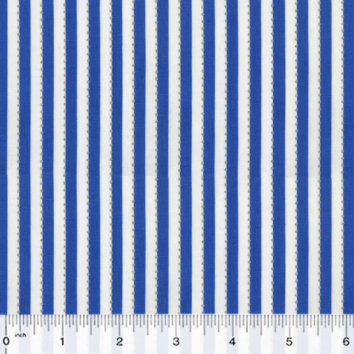 BeColorful Blue and White Stripe Fabric Yardage