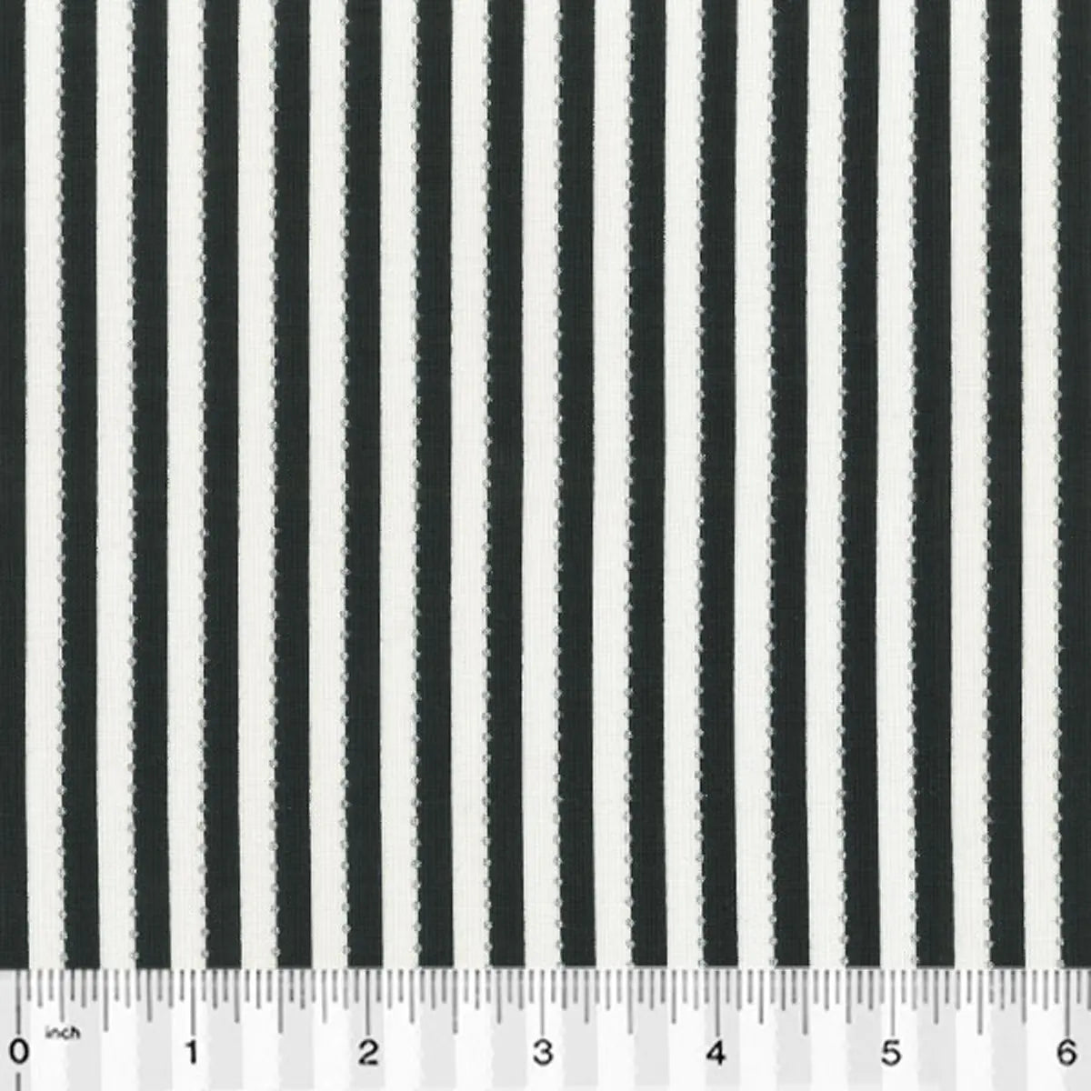 BeColorful Black and White Stripe Fabric Yardage