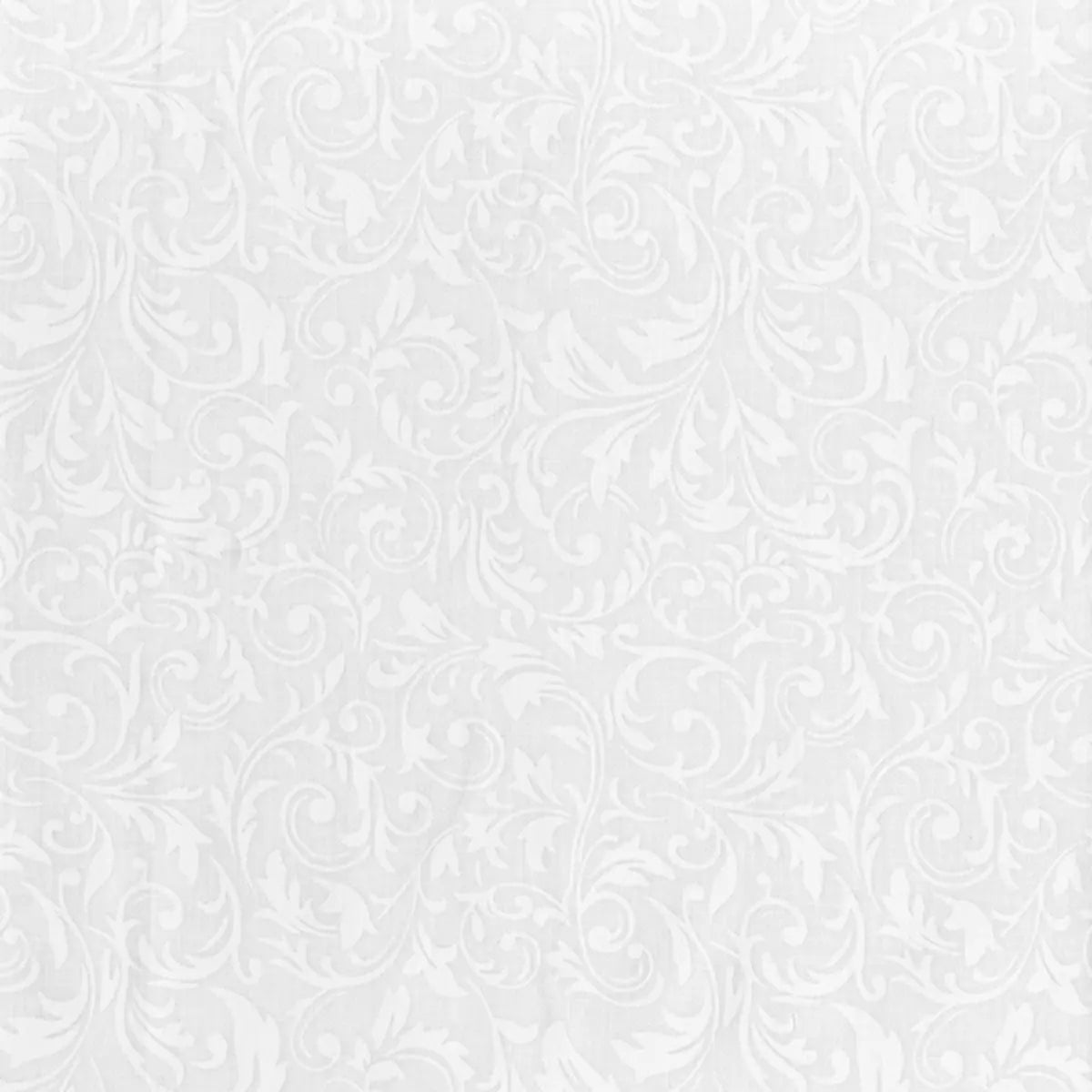 BeColorful Sparkling White Batik Fabric Yardage