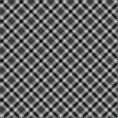 Plaid Gray 108" Wide Quilt Backing Fabric