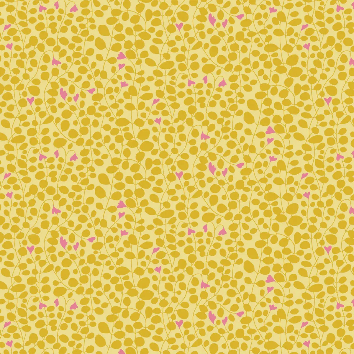 Blooming Color II Yellow Caroline Fabric Yardage