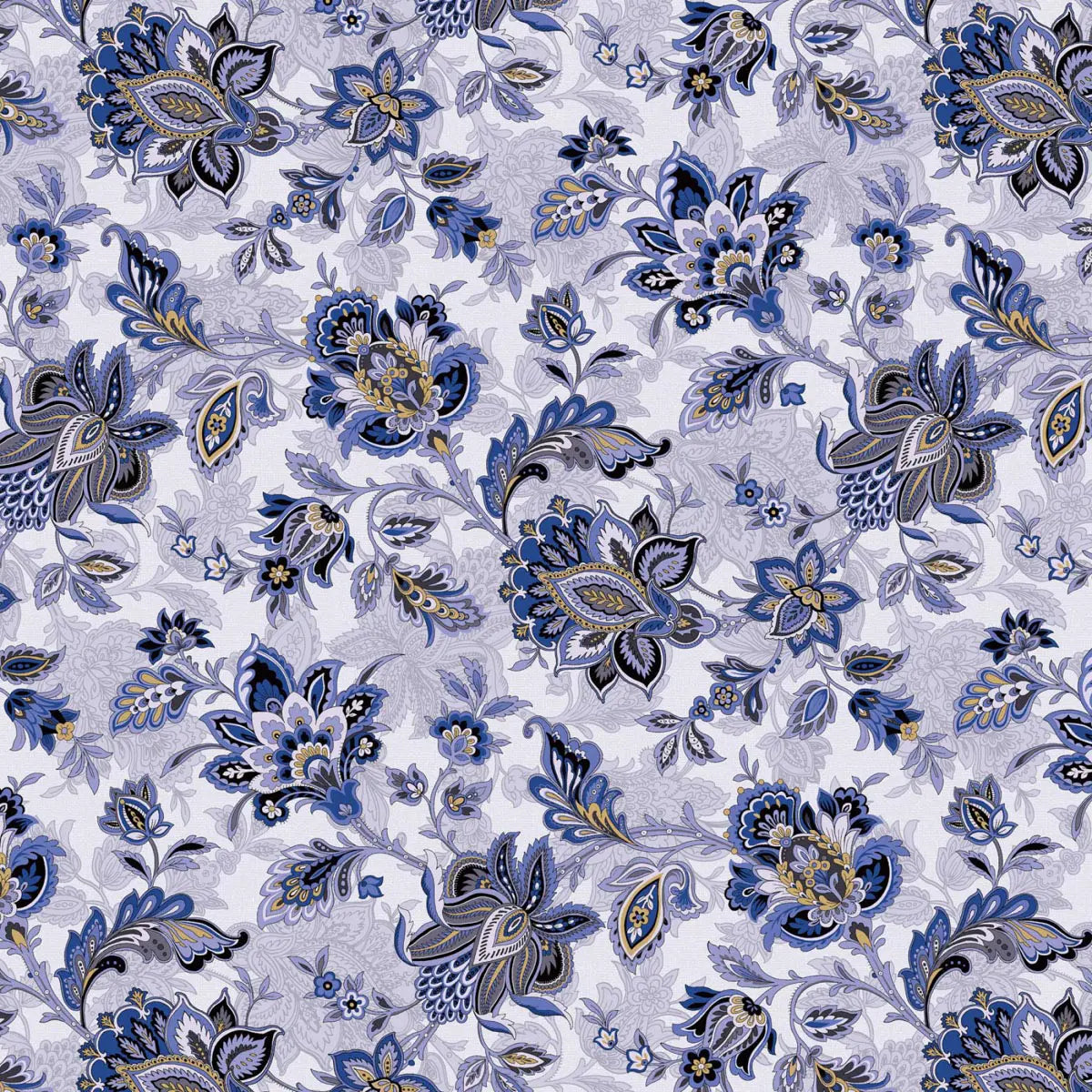 The Drawing Room Light Blue Footstool 108" Wide Quilt Backing Fabric