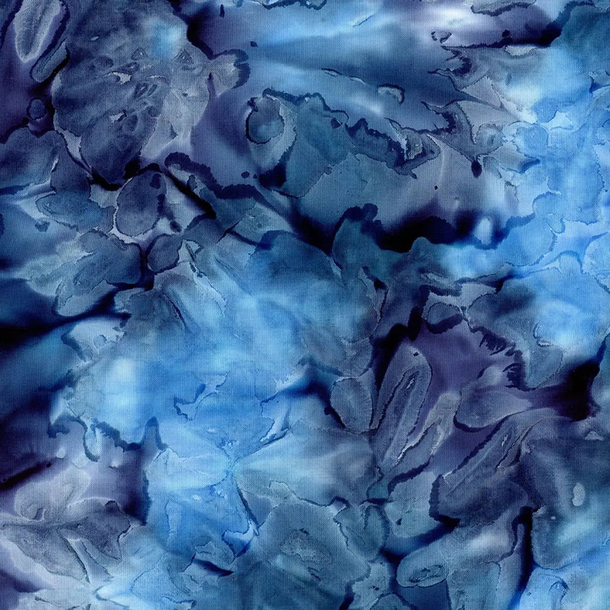 Batiks Express Yourself! Techniques in Dye Ocean Blue Fabric Yardage