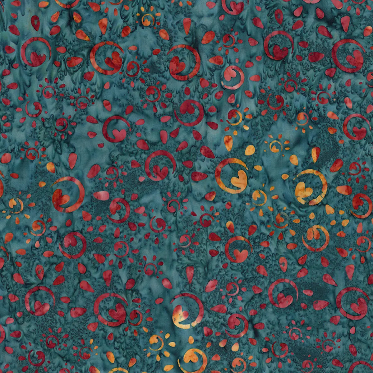 Batiks Places You'll Go Spilled Tea Fabric Yardage