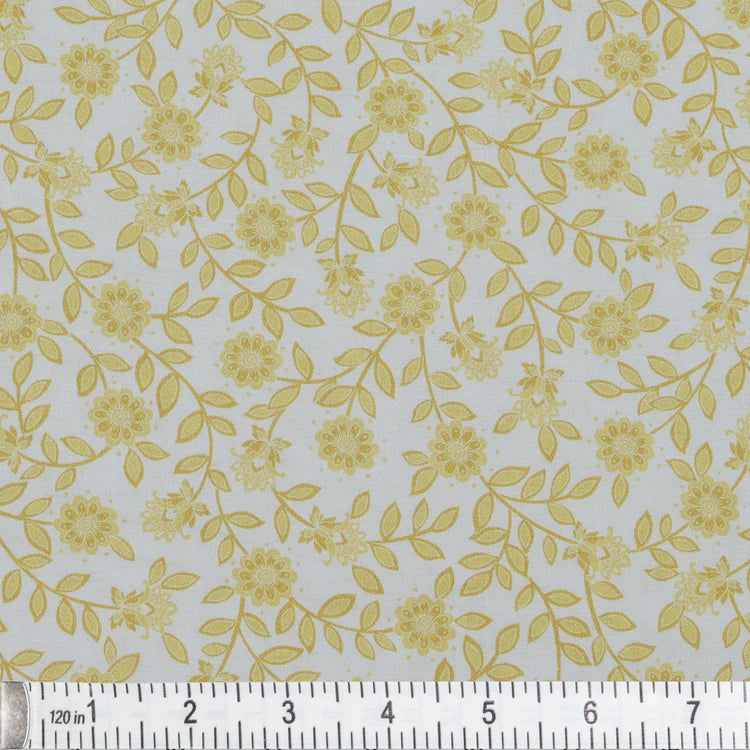 Field Floral Honey 108" Wide Quilt Backing Fabric