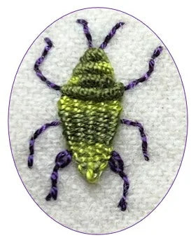 Garden of Embroidered Bugs Book