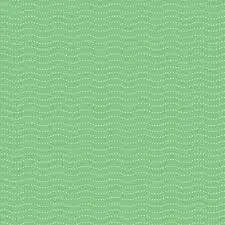 Bird Brain Mint Digital Dot Wave Fabric Yardage features a green background with small, wavy white dashed lines for a subtle textured look—ideal for modern quilt projects or nursery sewing fabric.