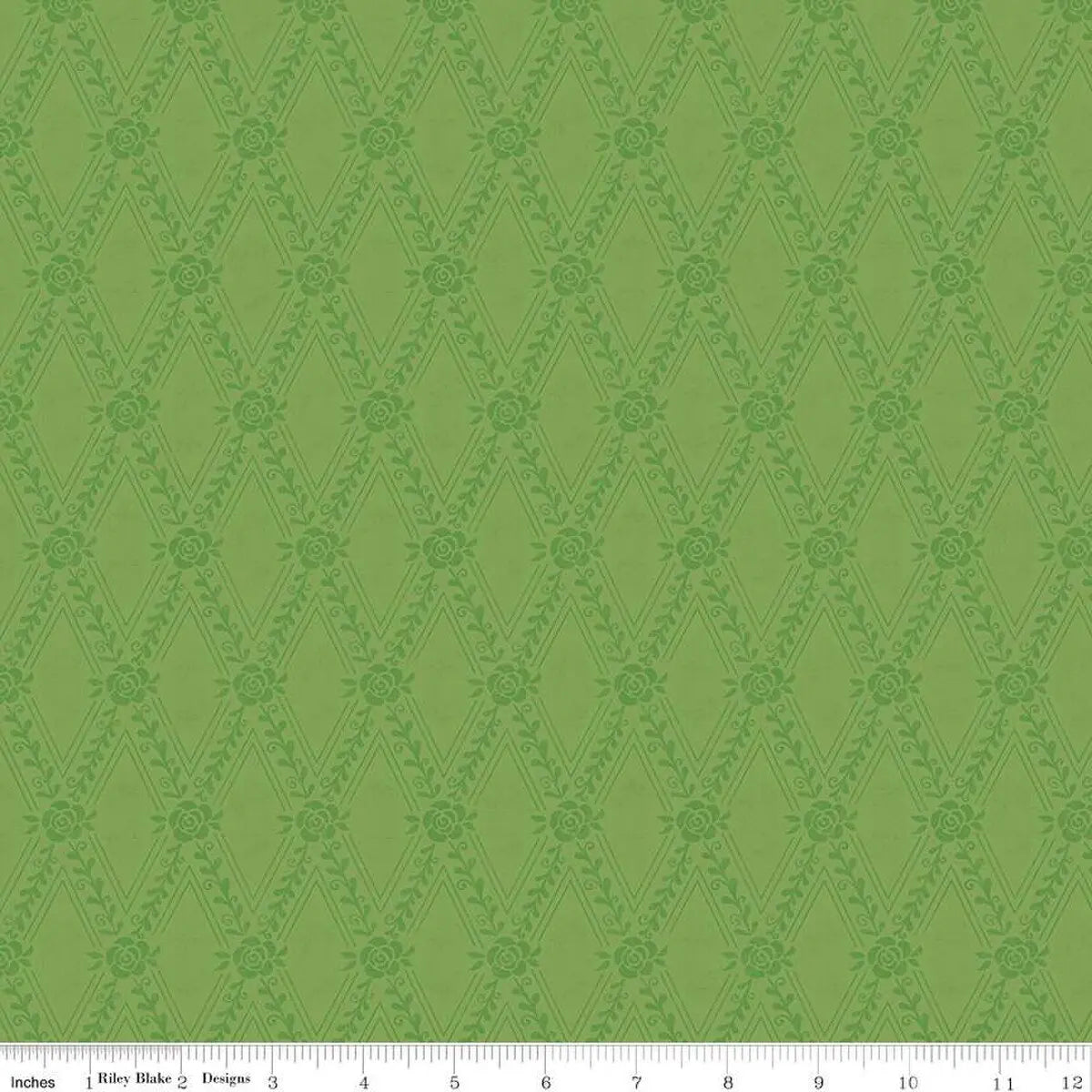 First Blooms Key Lime Diamonds Fabric Yardage
