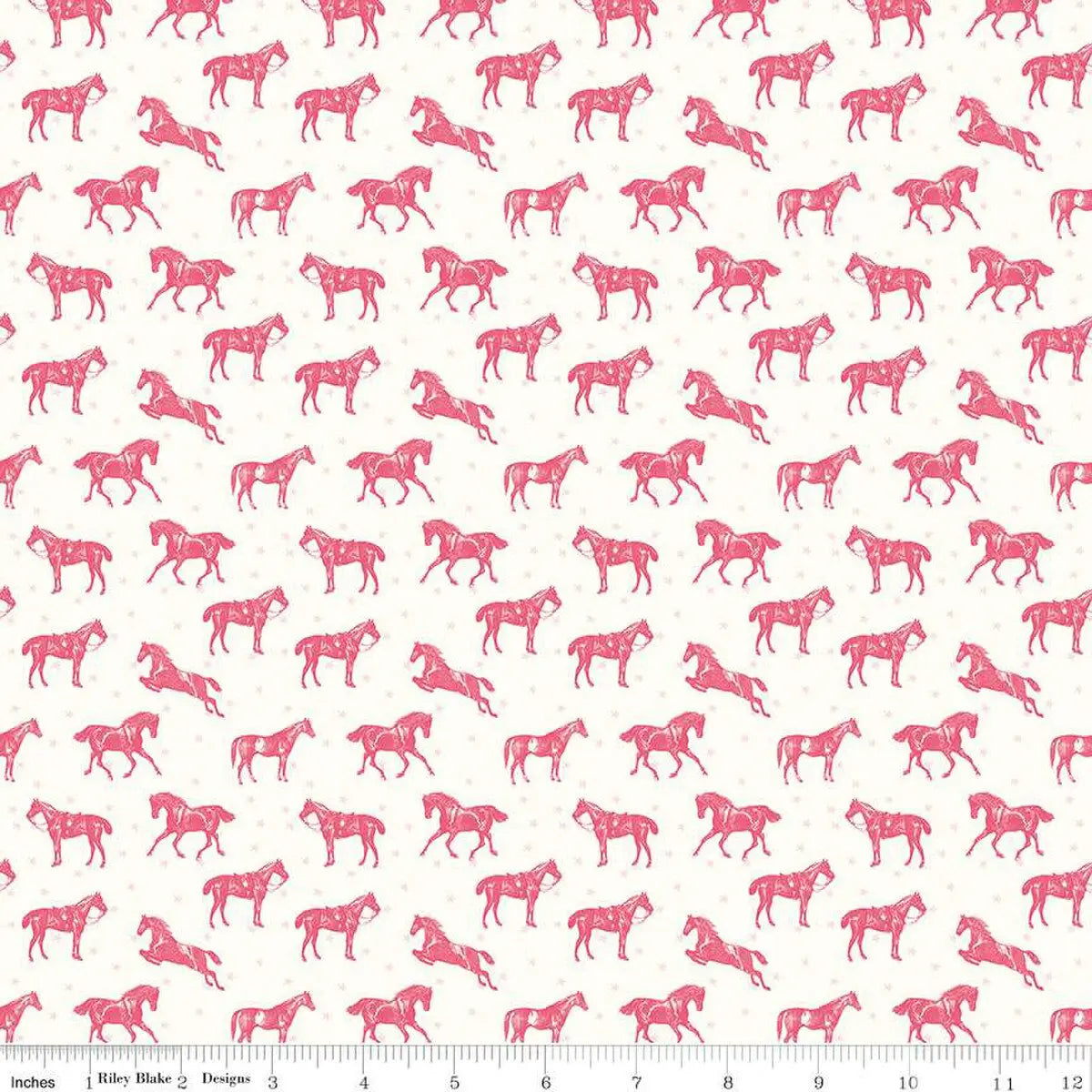 Bluegrass Charm Cloud Horses Fabric Yardage