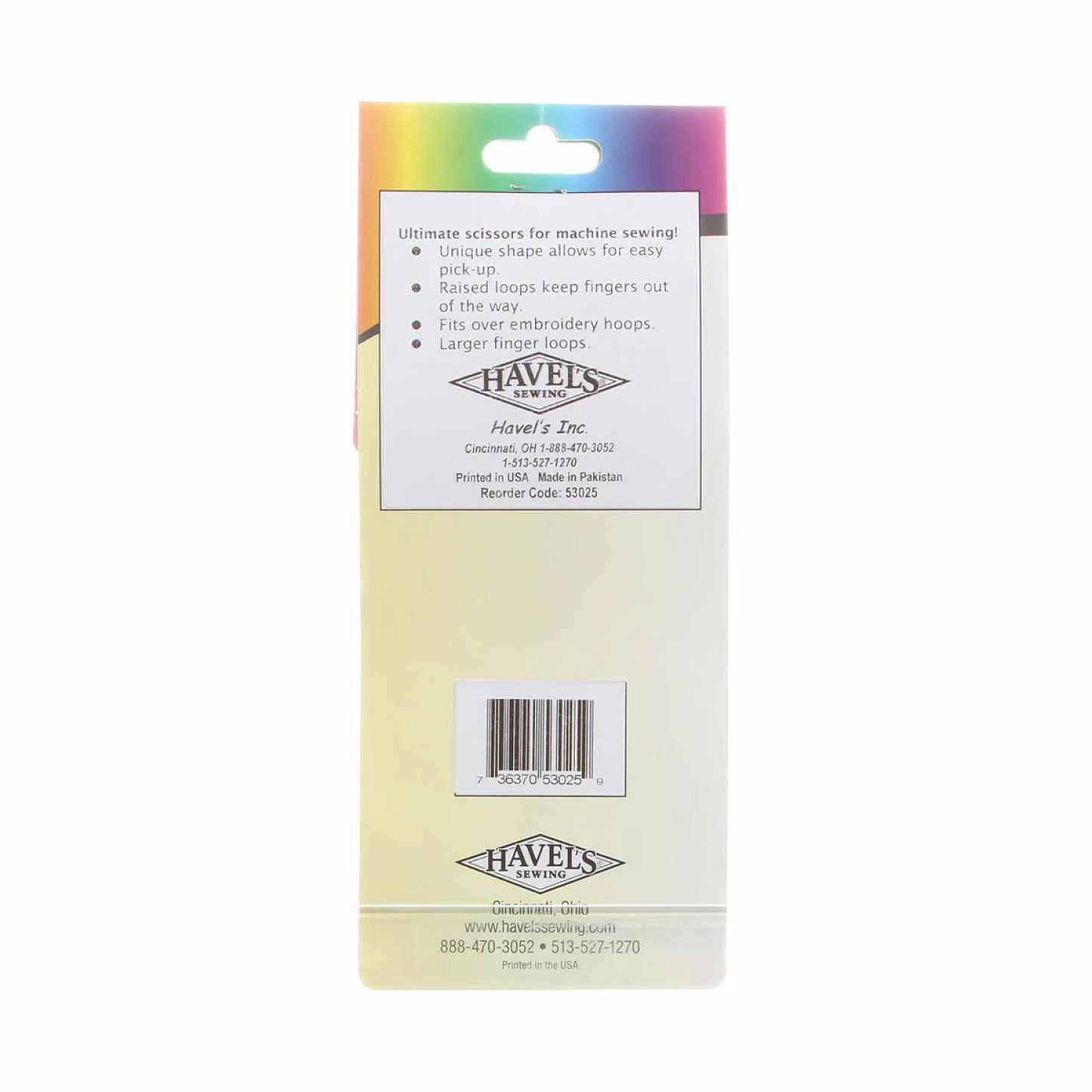 Havel's 5.25" Ultimate Embroidery Scissors with Large Finger Loops