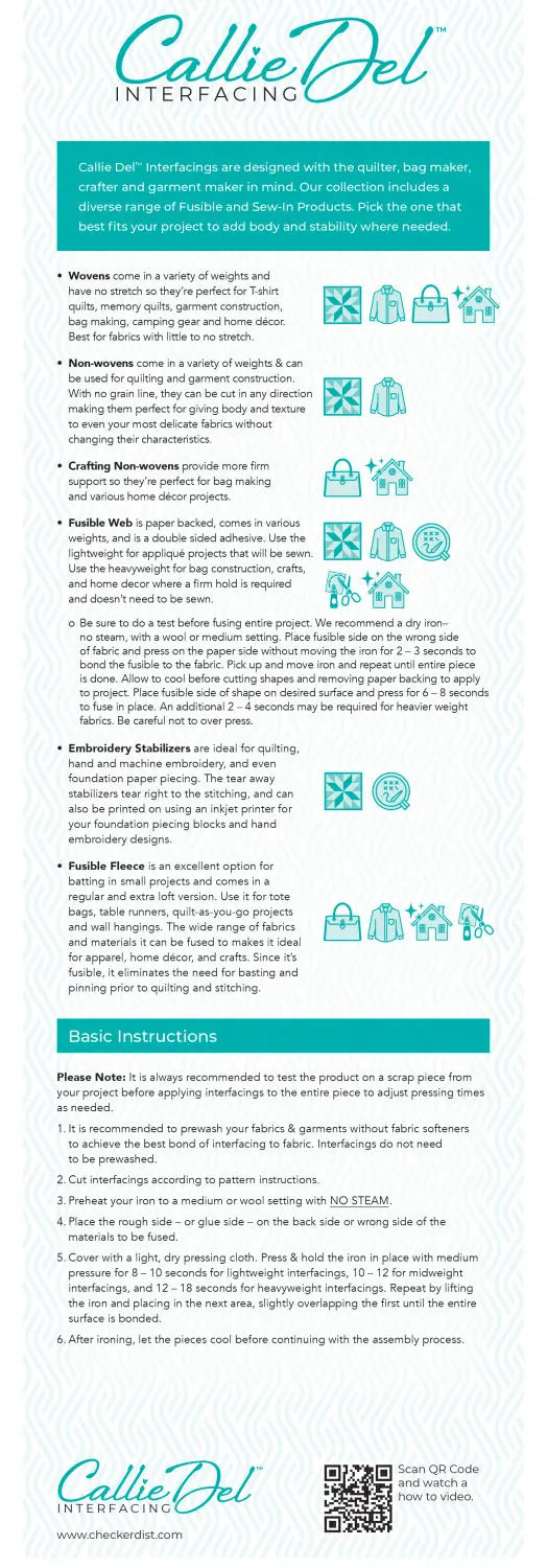 Fusible Web Paper Backed 17in