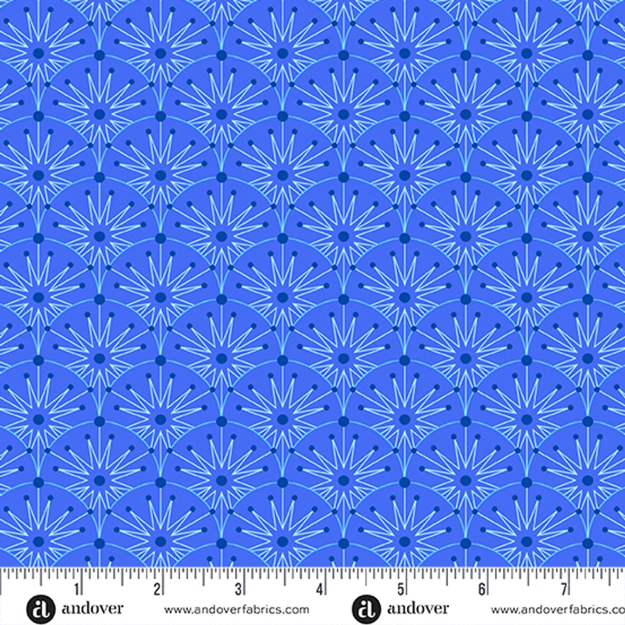 Century Prints - Deco Frost Glacier Winter Clamshells Fabric Yardage