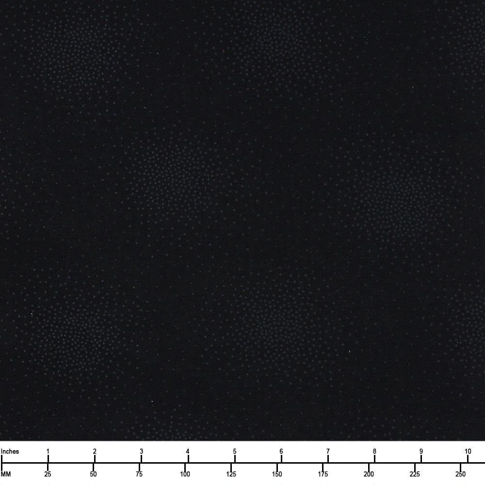 Century Black on Black Dot Clusters Fabric Yardage