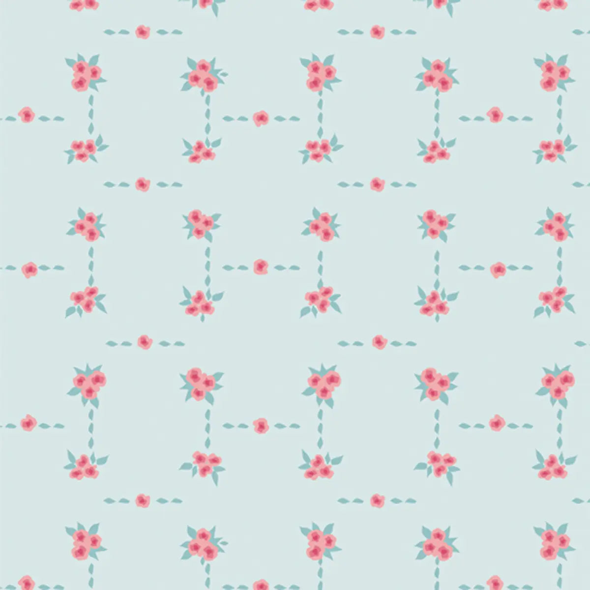 Romantica Blue Blossom Road Fabric Yardage
