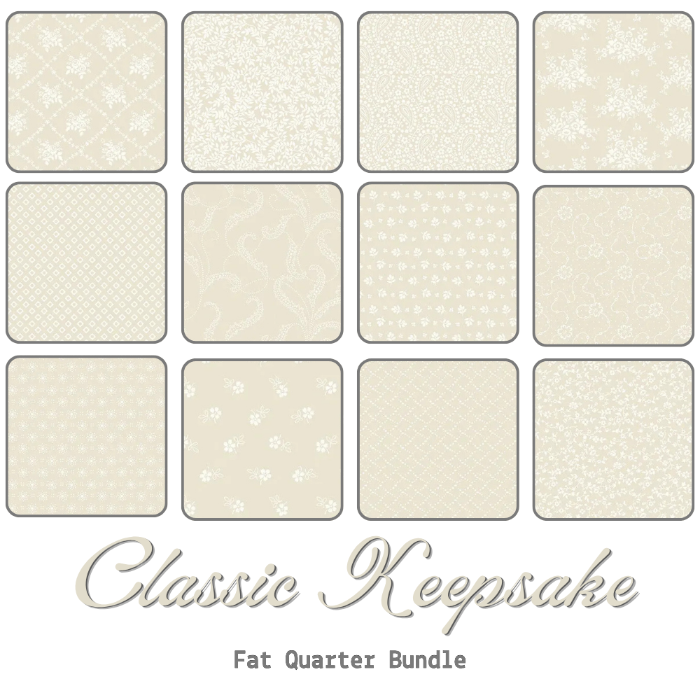 Classic Keepsakes Fat Quarter Bundle - fat quarter quilt fabric cut