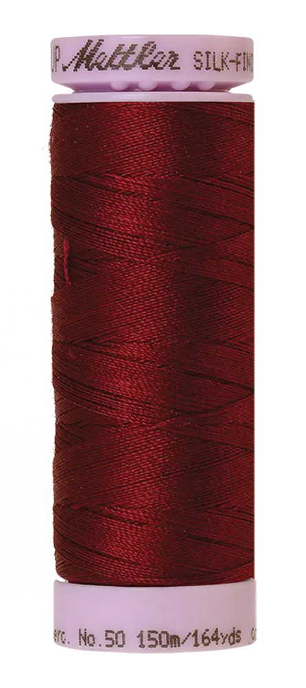 Mettler Cotton Silk Finish 50wt 150m Cranberry