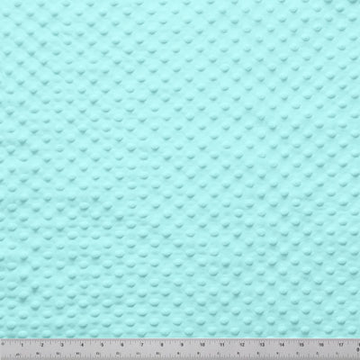 Minky Dots Aquamarine 60" Wide Quilt Backing Fabric