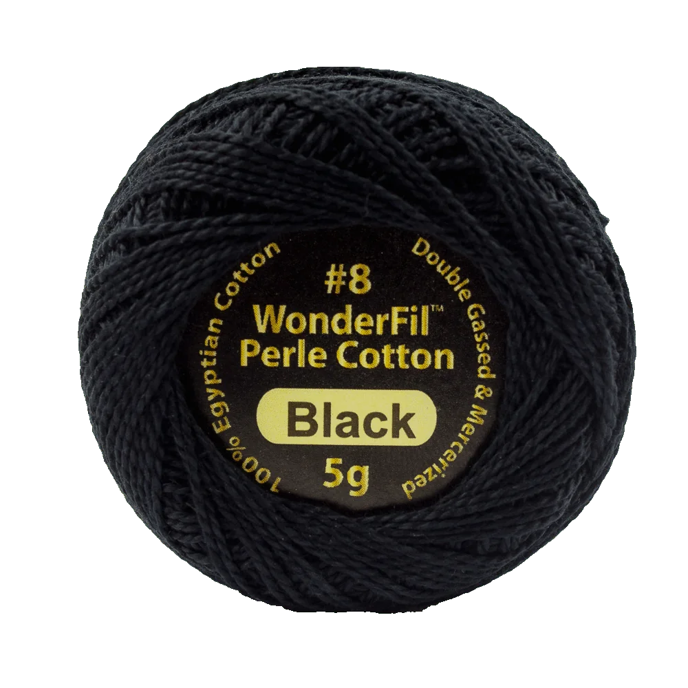 Wonderfil Eleganza Perle Cotton Black 200