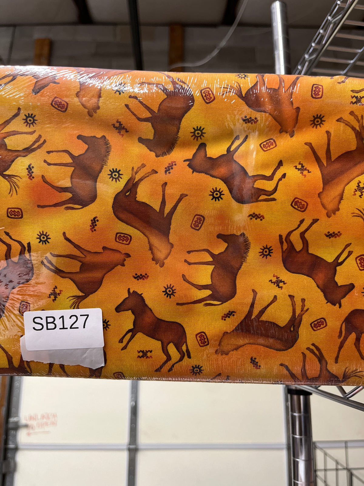 Zebra Sunsets Orange quilting fabric short bolt 5 yards A