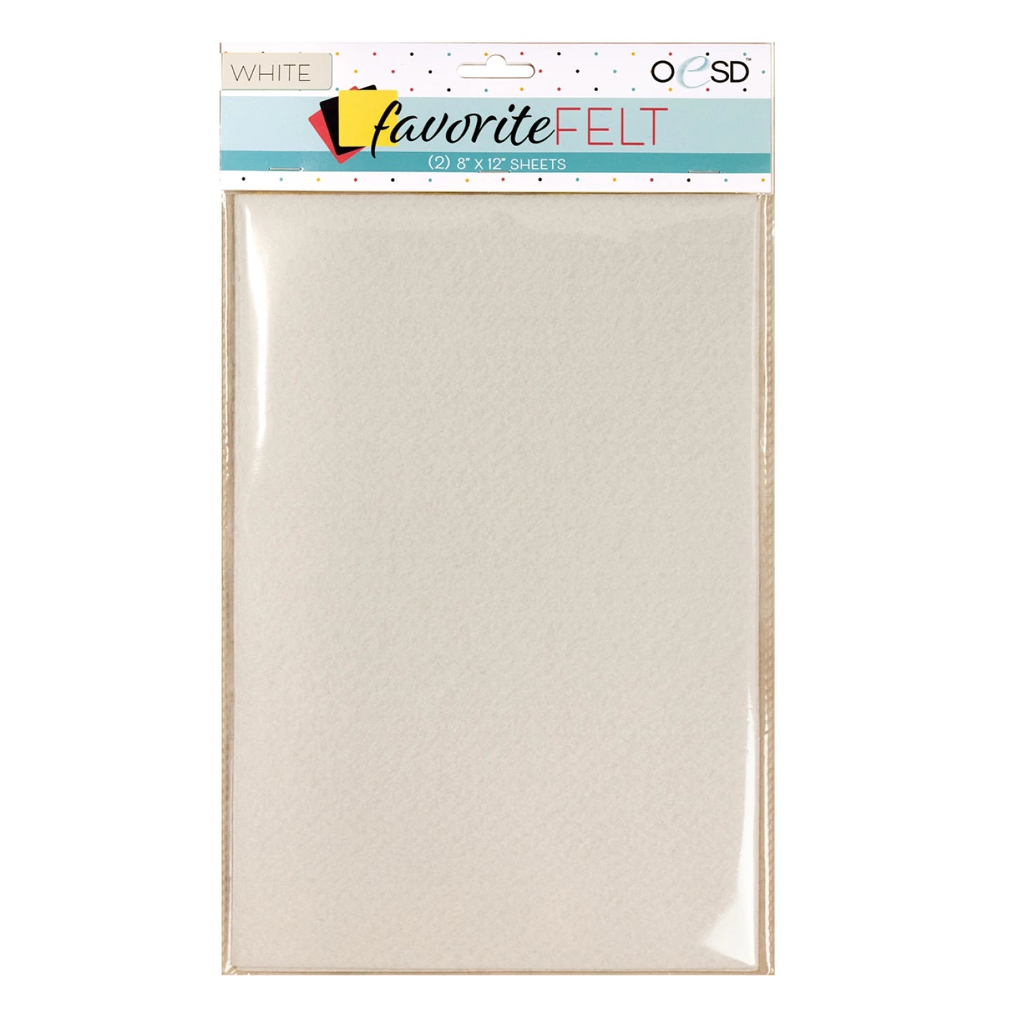 OESD Favorite Felt White 2pk