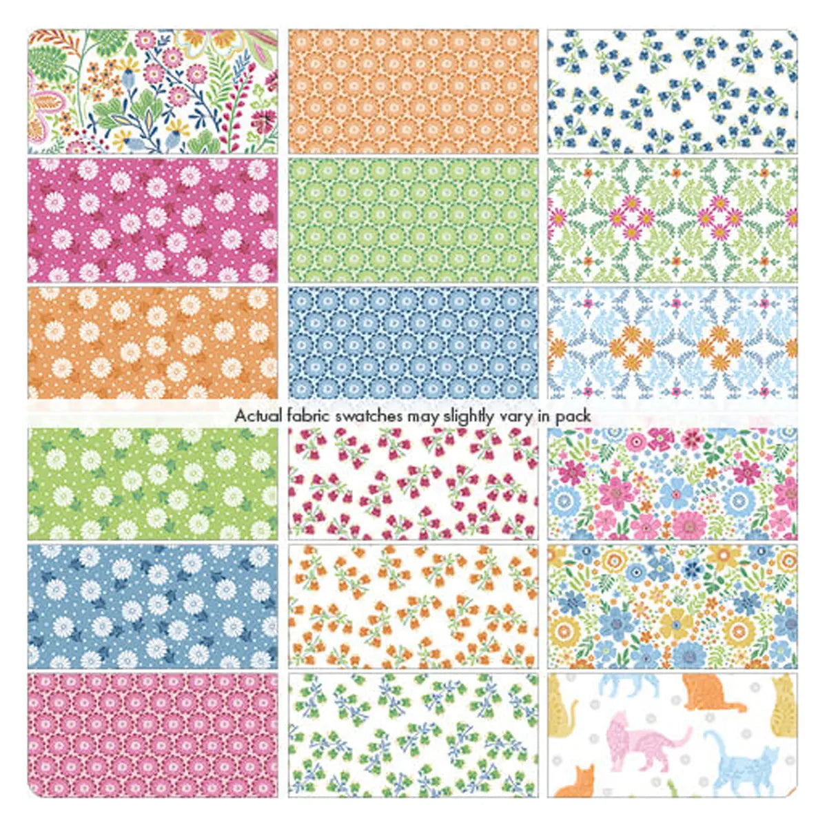 Color it Sunshine Fat Quarter Bundle 18pc