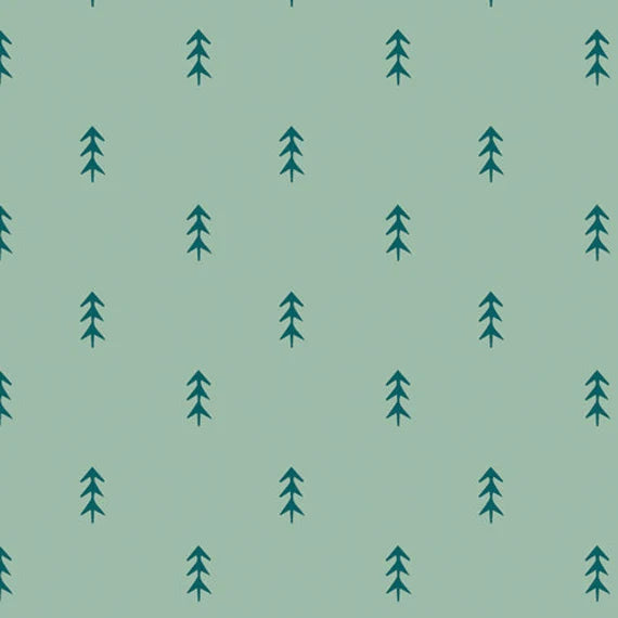 Foresta Fusion Simple Defoliage Foresta Green Fabric Yardage