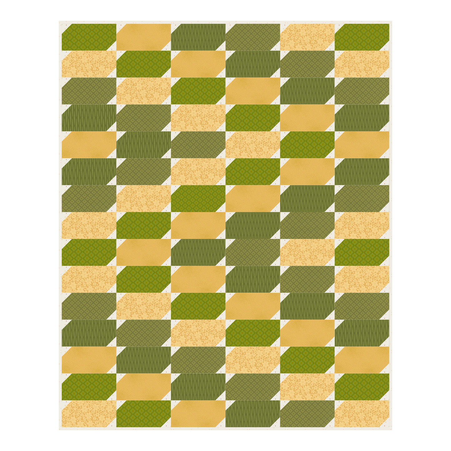 Fern & Honey Quilt Kit - image 2 - complete quilt kit with fabric and instructions